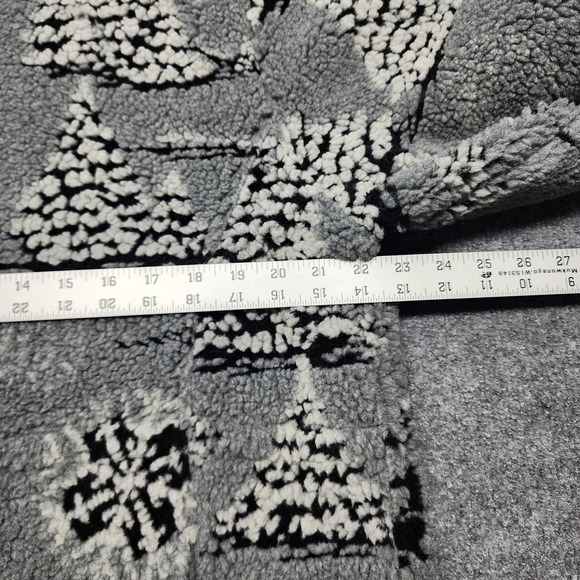 VINTAGE WOOLRICH Womens Large Full Zip Fleece Jacket Winter Print USA Made - Picture 3 of 6